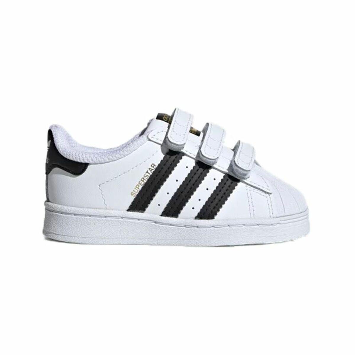Sportssko til baby Adidas Superstar Hvid 27
