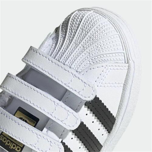Sportssko til baby Adidas Superstar Hvid 27