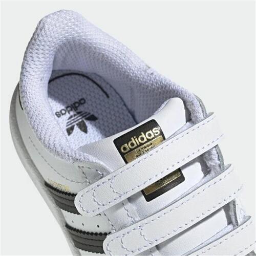 Sportssko til baby Adidas Superstar Hvid 27