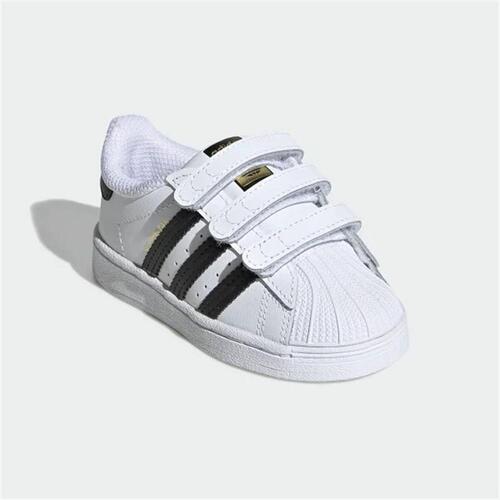 Sportssko til baby Adidas Superstar Hvid 27