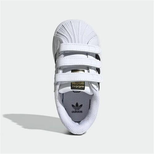 Sportssko til baby Adidas Superstar Hvid 27