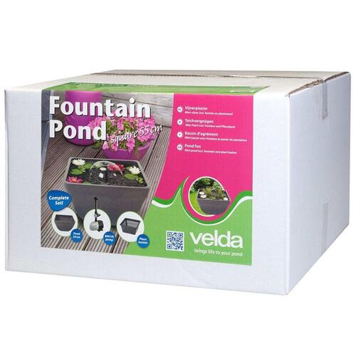 Velda springvandsbassin kvadratisk 55 x 55 x 32 cm 123515