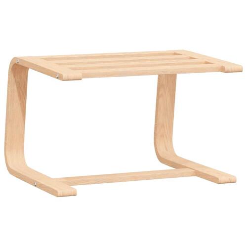 Fodskammel 51x41x40 cm stof cremefarvet