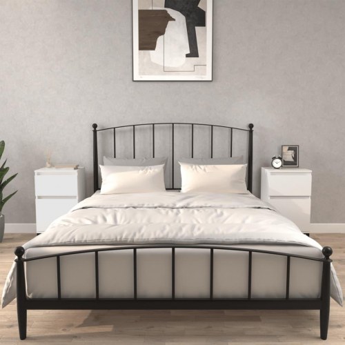 Sengeborde 2 stk. 40x35x70 cm hvid
