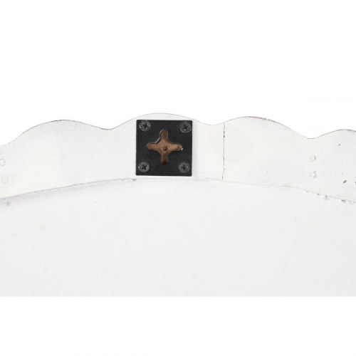 Vægdekoration - træ/MDF, hvid/natur, 120 × 120 cm - Indianer mand
