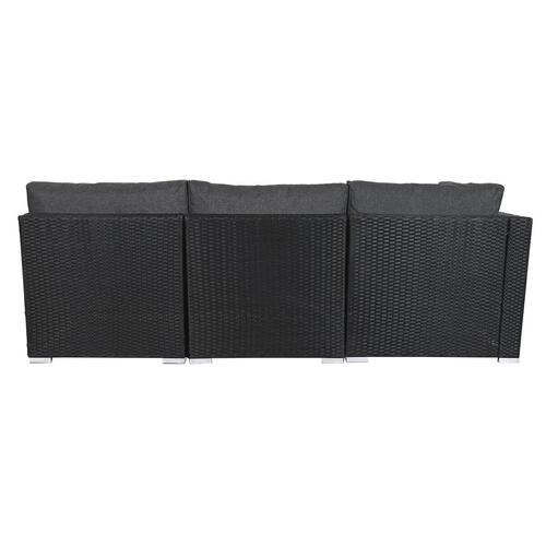 Havesofa 300 x 150 x 65,5 cm 71 x 81 x 67 cm Stål Hærdet glas