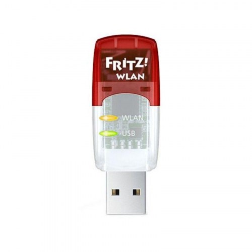 Fritz! WLAN USB-adgangspunkt 5 GHz 433 Mbps - gennemsigtig/rød