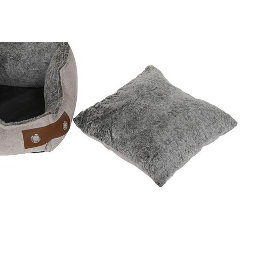 Hundeseng Brun Beige Marineblå 60 x 60 x 20 cm