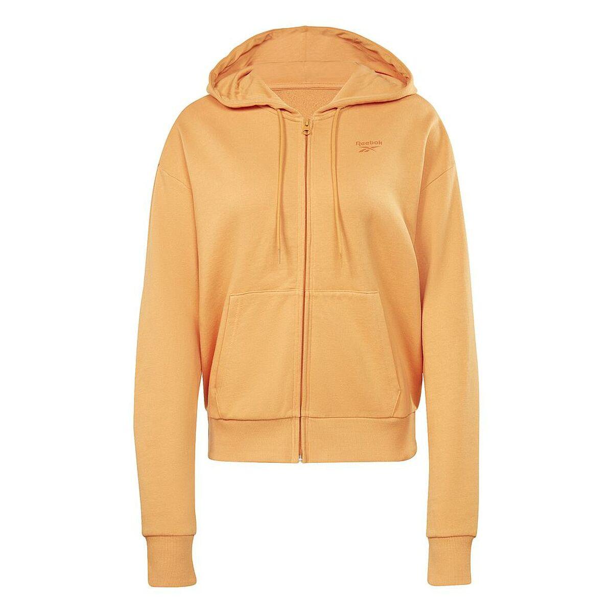 Hættetrøje Med Lynlås Til Kvinder Reebok French Terry H54756 Orange
