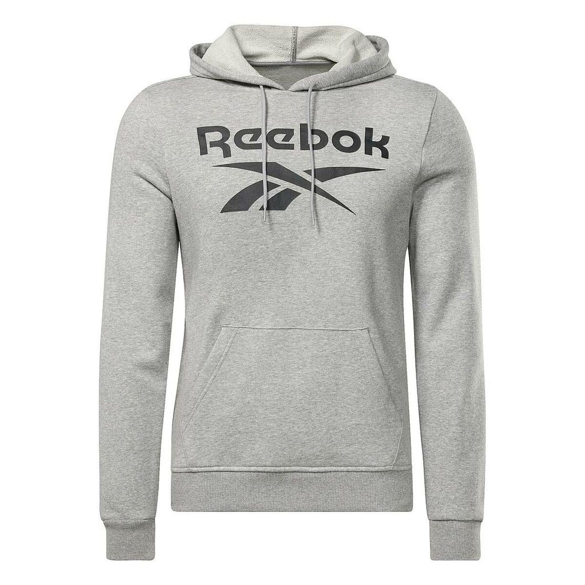 Hættetrøje Til Mænd Reebok Ft Big Logo Oth Hz8786 Grå S