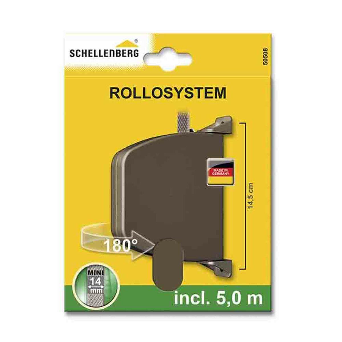 Rullegardin snor-/båndsamler Schellenberg - brun, 5 m