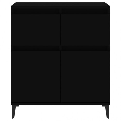 Skænk 60x35x70 cm konstrueret træ sort