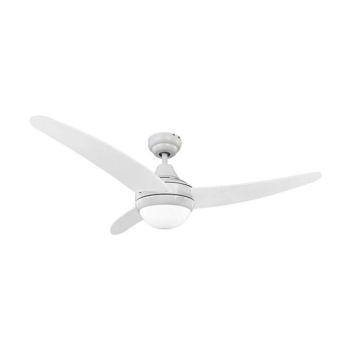 Loftsventilator Med Lys Edm 33803 Egeo Hvid