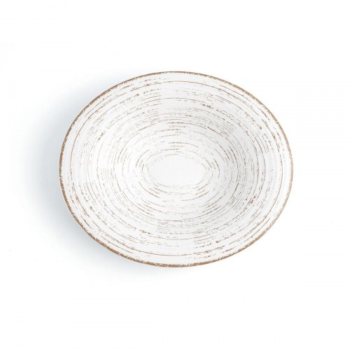 Ariane Tornado White dyb tallerken, keramik, to-farvet Ø 29 cm - 6 stk.