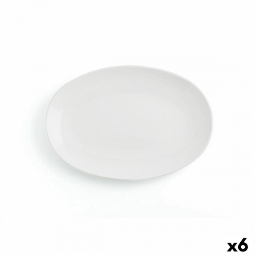 Ariane Vital Coupe ovalt serveringsfad i keramik, hvid Ø 32 cm - 6 stk.
