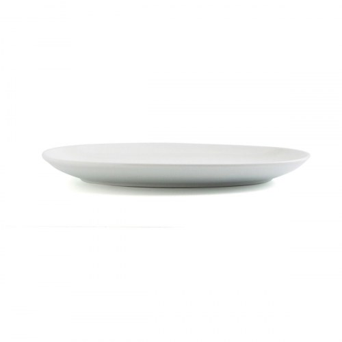 Ariane Vital Coupe ovalt serveringsfad i keramik, hvid Ø 32 cm - 6 stk.