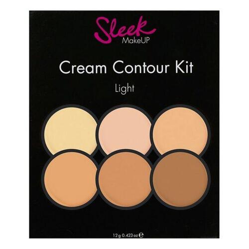 Palette Sleek Cream Contour Kit Lysreflekterende Makeup Light