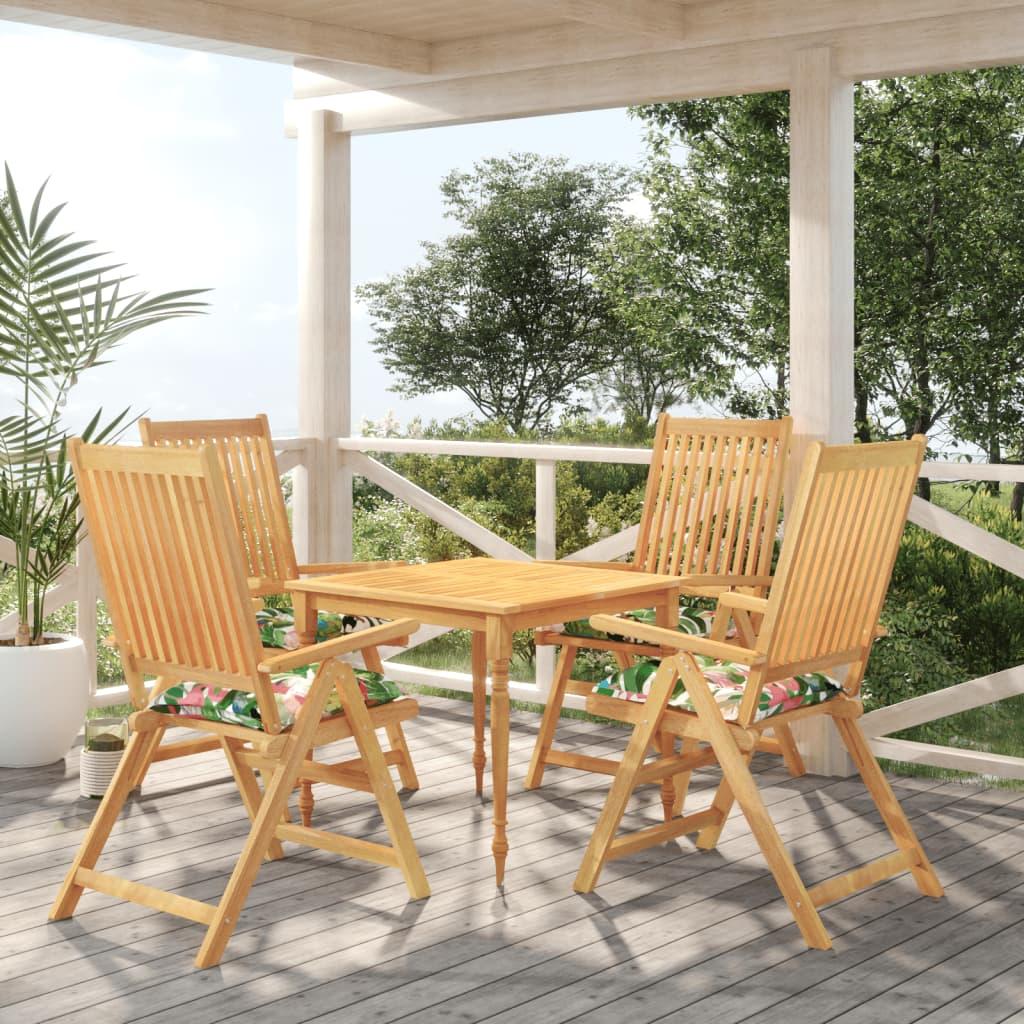 Stolehynder 4 stk. 50x50x7 cm oxfordstof flerfarvet billede