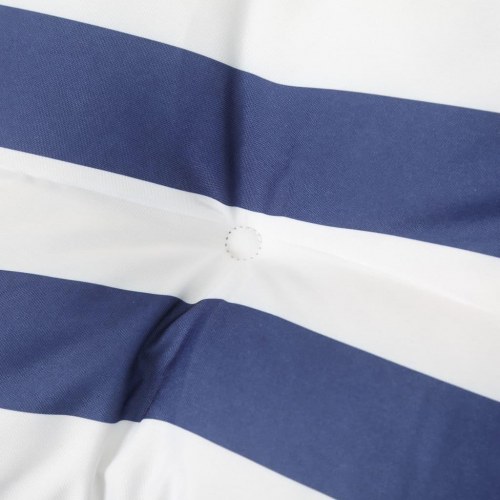 Hynde til havebænk 180×50×7 cm - striber i blå/hvid, oxfordstof