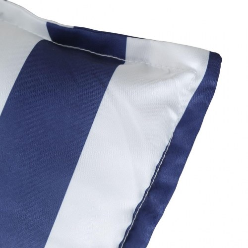 Hynde til havebænk 180×50×7 cm - striber i blå/hvid, oxfordstof
