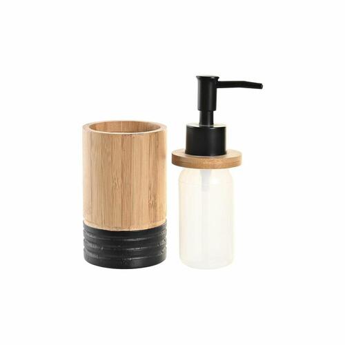 Sæbedispenser Sort Natur Bambus polypropylen