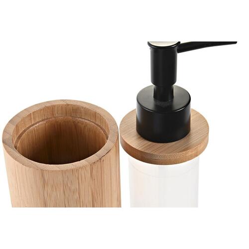 Sæbedispenser Sort Natur Bambus polypropylen
