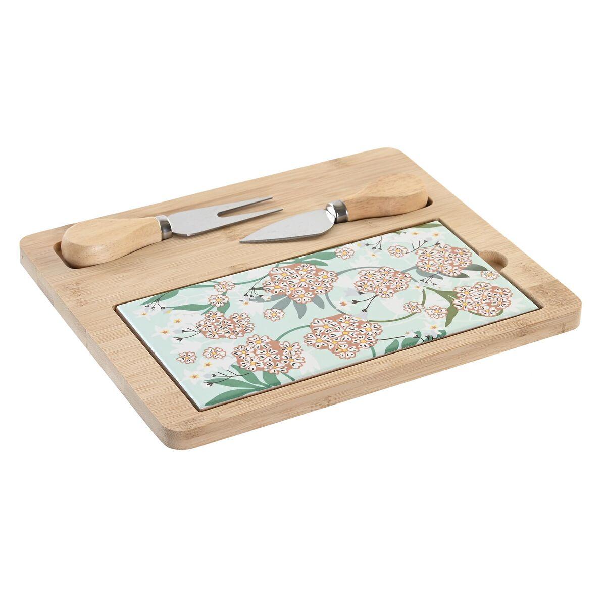 Snack Bakke 24 5 X 20 X 1 2 Cm Beige Grøn Stentøj