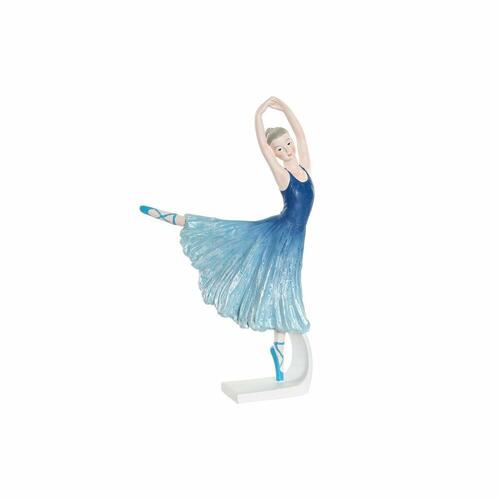 Dekorativ figur Blå Romantisk Ballet ballerina 13 x 6 x 23 cm