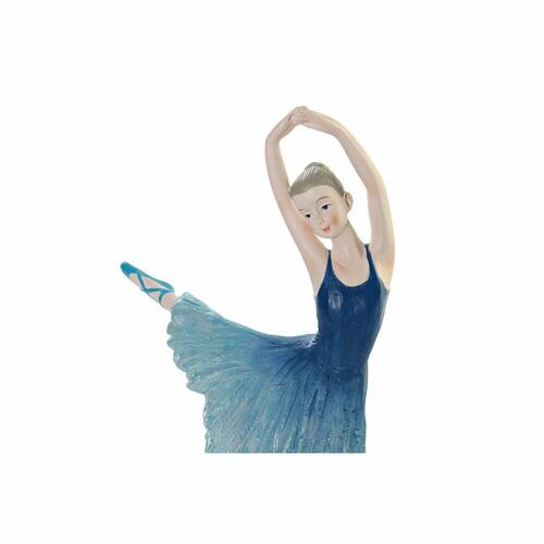 Dekorativ figur Blå Romantisk Ballet ballerina 13 x 6 x 23 cm