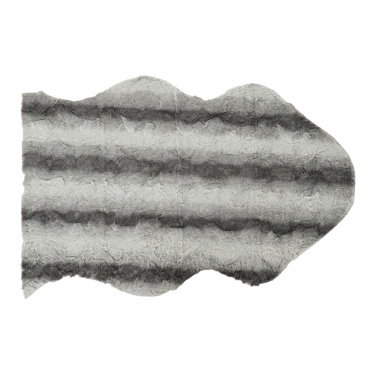 Tæppe Hvid Lysegrå Kolonistil Jungle 60 x 90 x 2 cm