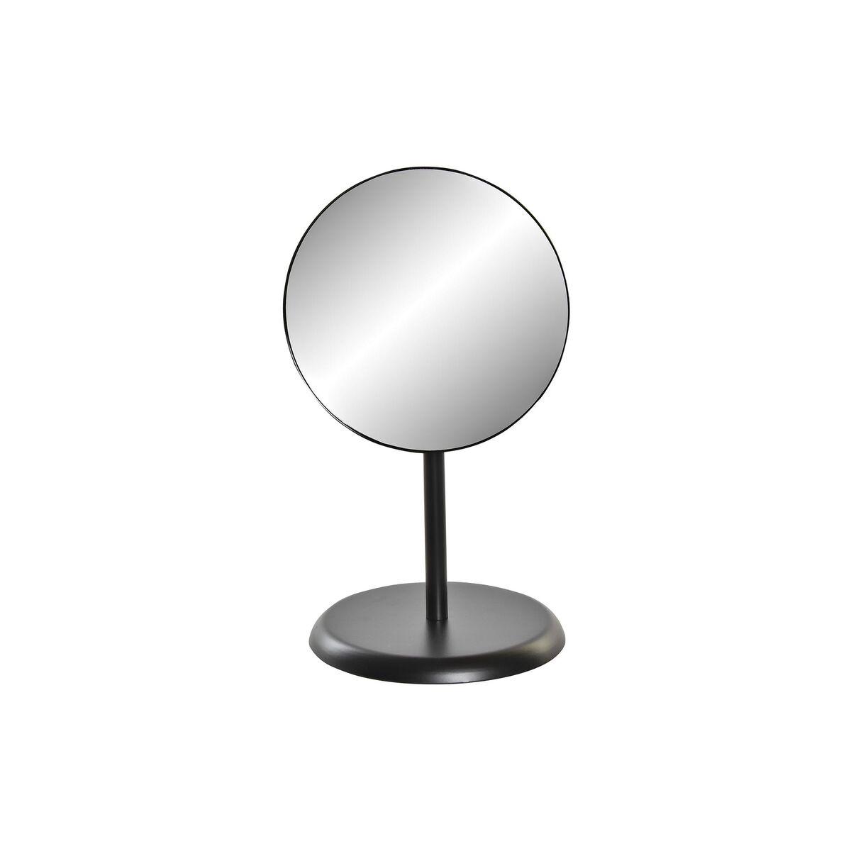 Vægspejl Sort Metal Krystal 16 x 15 x 27,5 cm