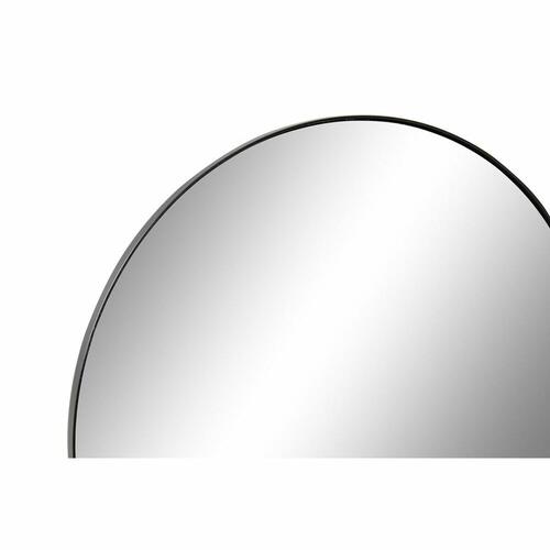 Vægspejl Sort Metal Krystal 16 x 15 x 27,5 cm