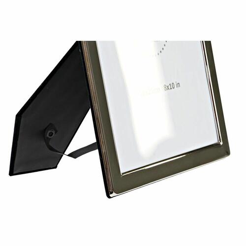 Fotoramme Sølvfarvet Metal Krystal Traditionel 23 x 2 x 28 cm