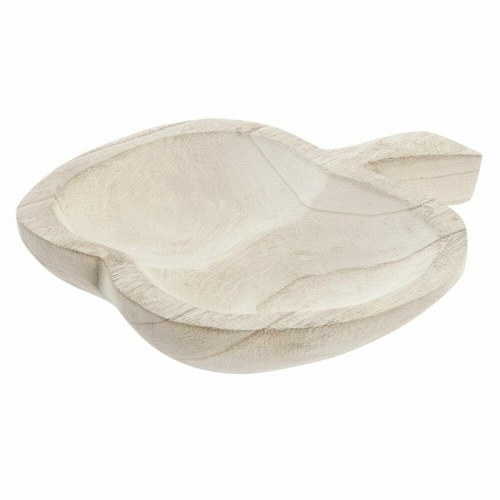 Borddekoration i brun paulownia-træ 28 × 25 × 5 cm