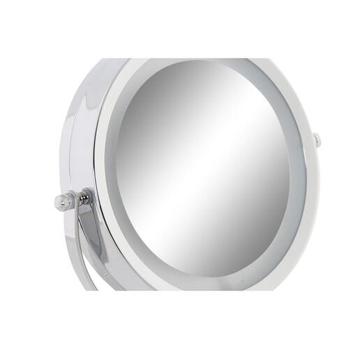 Makeup-Spejl med LED 21,5 x 13,5 x 32,5 cm Sølvfarvet Metal