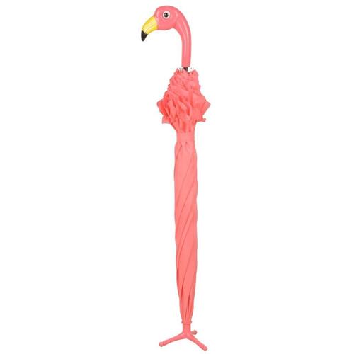 paraply med flæser Flamingo 98 cm lyserød TP203