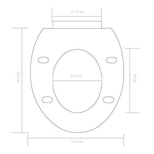 Toiletsæde med soft-close og quick release-design hvid