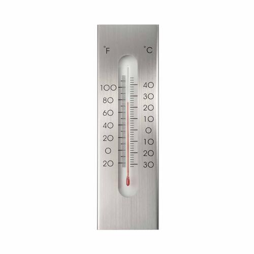 udendørs vægtermometer aluminium 7 x 1 x 23 cm