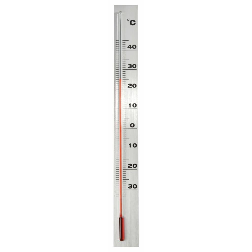 udendørs vægtermometer aluminium 3,8 x 0,6 x 37 cm