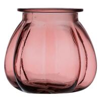 Vase Pink genbrugsglas 18 x 18 x 16 cm