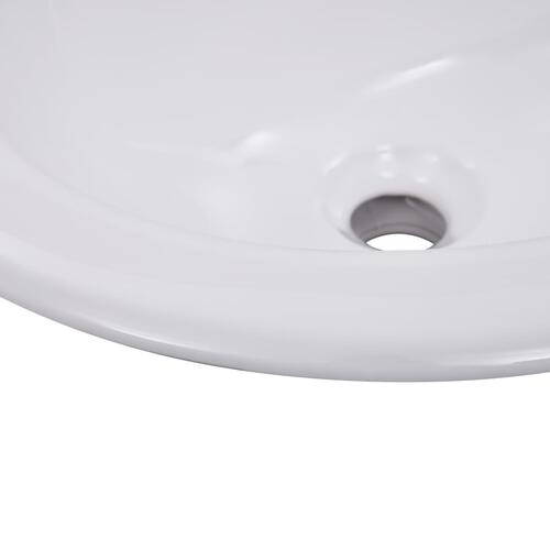 Indbygget håndvask 51 x 45,5 x 19,5 cm keramisk hvid