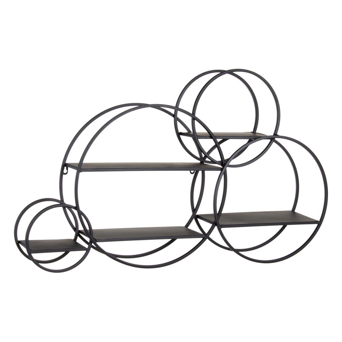 Hylder 84 x 13 x 54 cm Sort Metal DMF