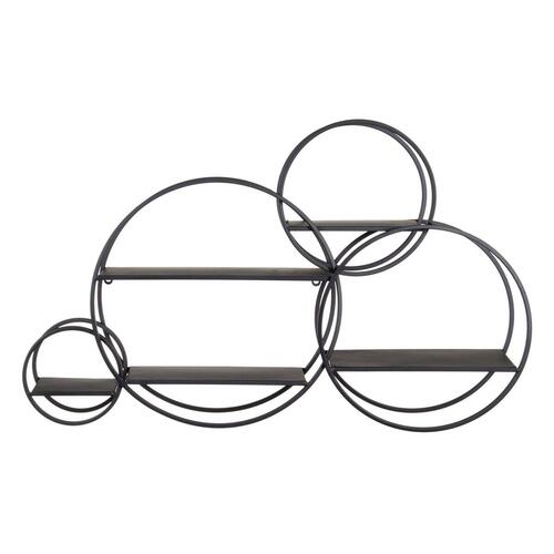 Hylder 84 x 13 x 54 cm Sort Metal DMF