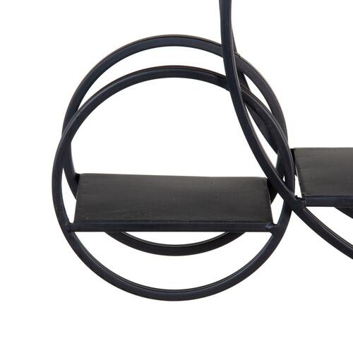 Hylder 84 x 13 x 54 cm Sort Metal DMF