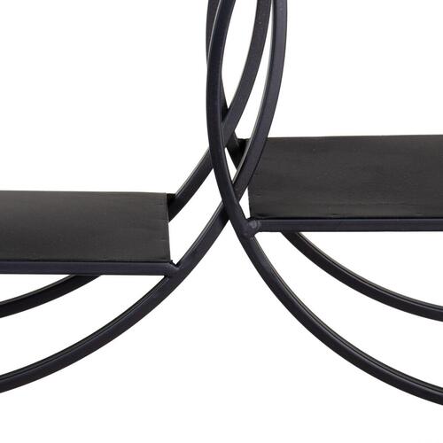 Hylder 84 x 13 x 54 cm Sort Metal DMF