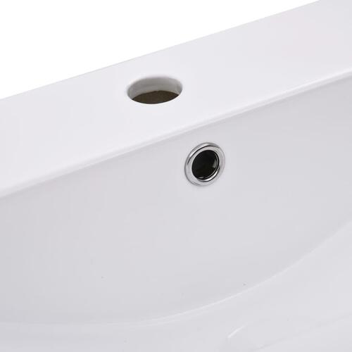 Indbygget håndvask 91x39,5x18,5 cm keramisk hvid