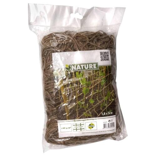 net til klatreplanter 1,8x5 m jute grøn