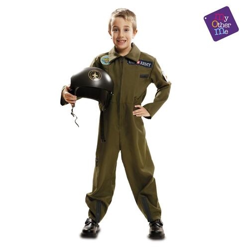 Kostume til børn Luftfart pilot 7-9 år