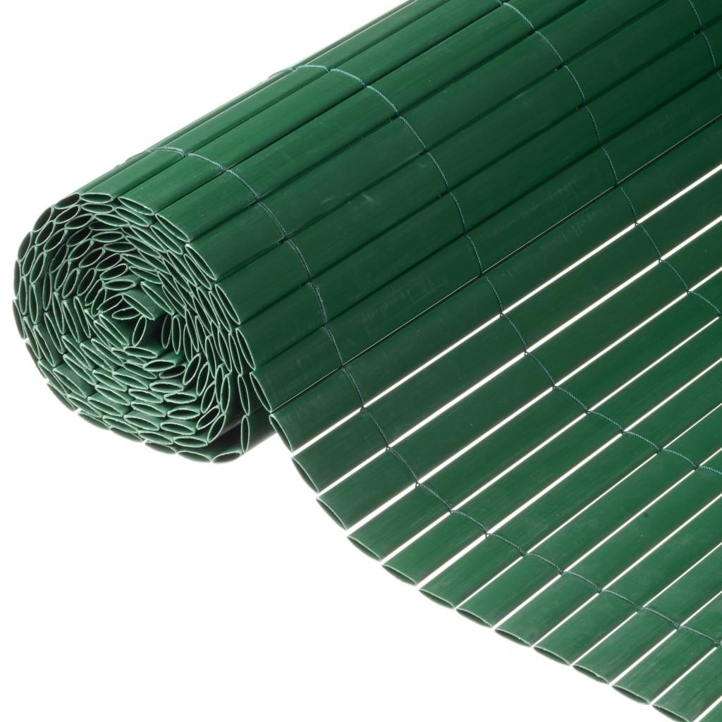 haveskærm dobbeltsidet 1 x 3 m PVC grøn