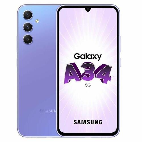 Smartphone Samsung A34 5G 6,6" 128 GB Lilla Violet 128 GB 6 GB RAM